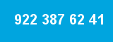 922 387 62 41 922 387 62 41